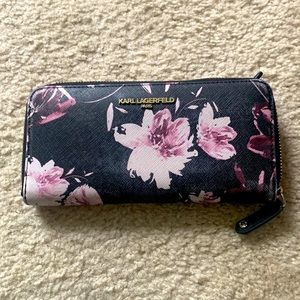 Karl Lagerfeld Floral Wallet